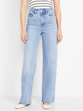 Old Navy Extra High-Rise Wide-Leg Jeans in Light Blue